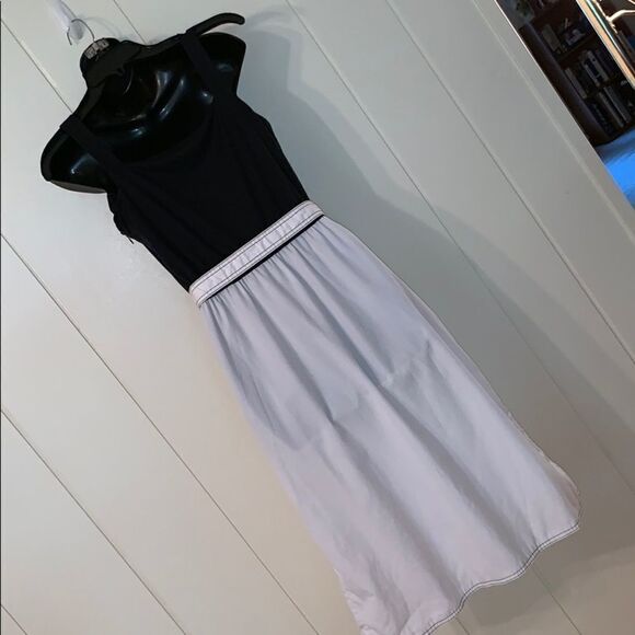 Vtg 70s Caron black & white dress with jacket - Picture 5 of 8